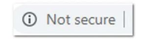 Chrome Not secure