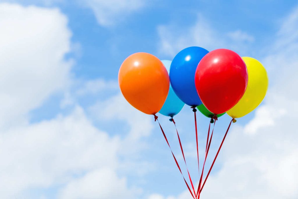 colorful balloons demonstrate clarity in website messaging