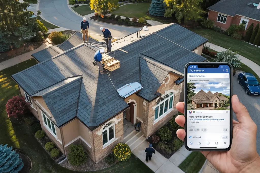 Social media advertising for a roofing company - 13x returns!
