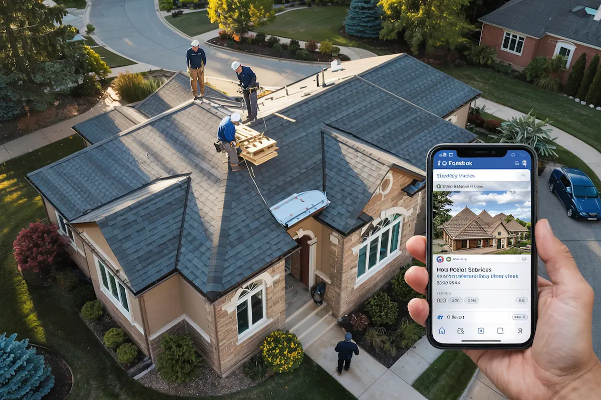 Social media advertising for a roofing company - 13x returns!